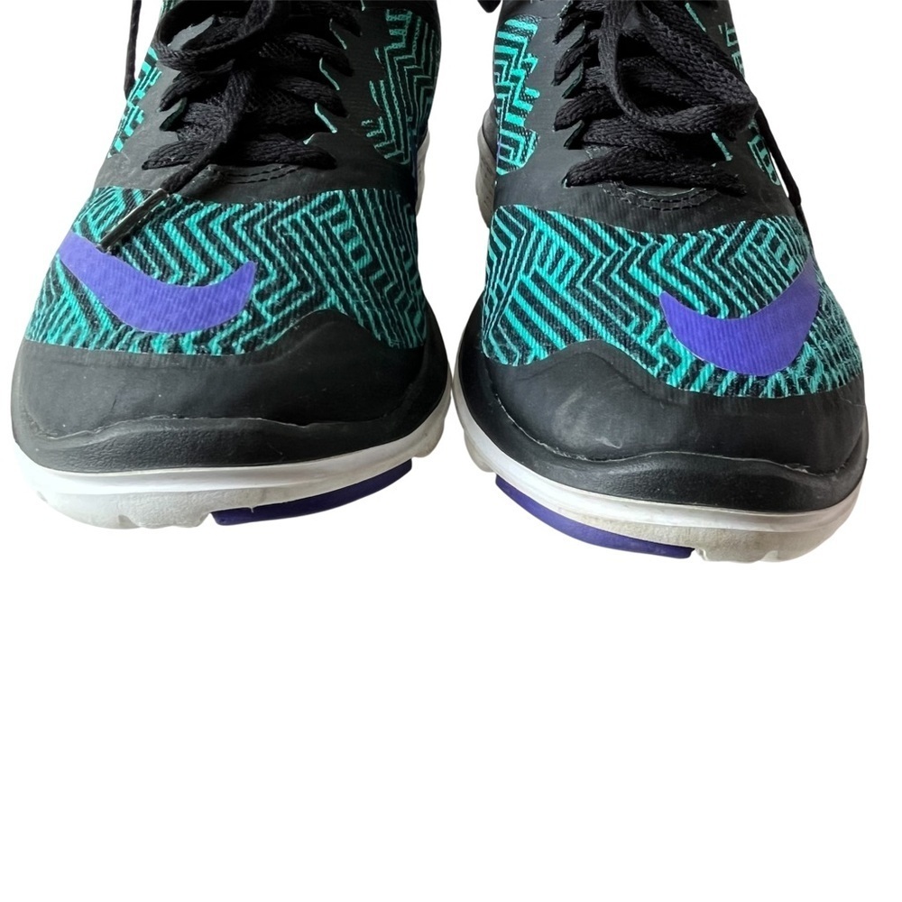Nike FS Lite Run 3 Running Women’s Black Teal Athletic Shoes Size 10 Lightweight - Picture 4 of 12